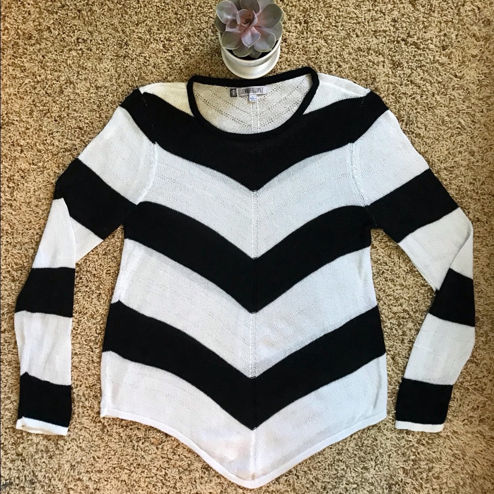 Chevron Striped Sweater